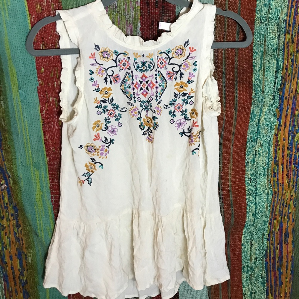 Embroidered Tank Top